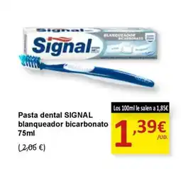 SPAR Pasta dental SIGNAL blanqueador bicarbonato 75ml oferta