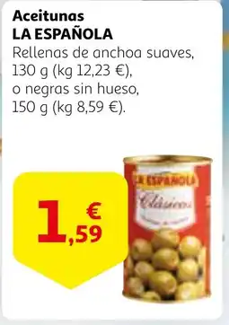 Alcampo Aceitunas LA ESPAÑOLA oferta