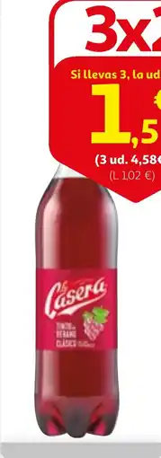 Alcampo TINTO DE VERANO LA CASERA oferta