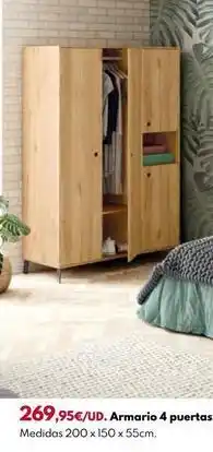 BricoCentro Armario 4 puertas oferta