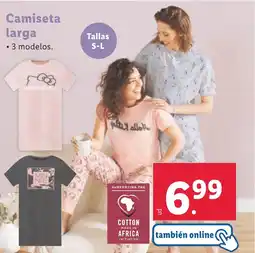 Lidl Camiseta larga oferta