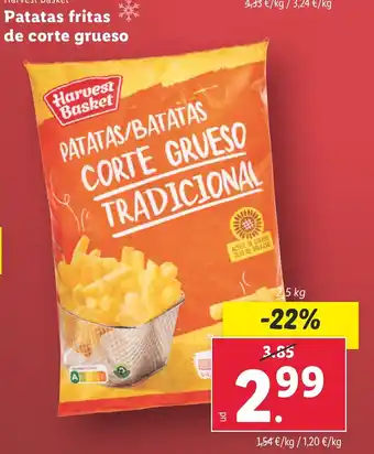 Lidl Harvest Basket Patatas fritas de corte grueso oferta