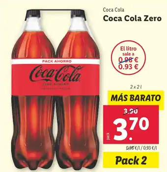 Lidl Coca Cola Coca Cola Zero oferta