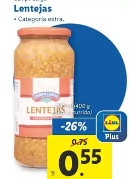 Lidl Campo Largo Lentejas oferta