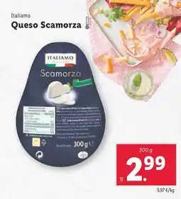 Lidl Italiamo Queso Scamorza oferta
