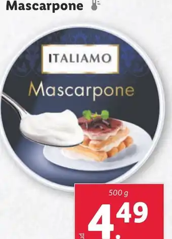 Lidl Italiamo Mascarpone oferta