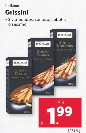 Lidl Italiamo Grissini oferta