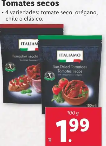 Lidl Italiamo Tomates secos oferta