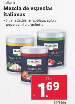 Lidl Italiamo Mezcla de especias italianas oferta