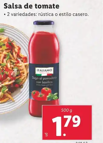 Lidl Italiamo Salsa de tomate oferta