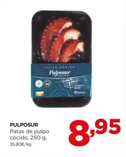 Alimerka PULPOSUR Patas de pulpo cocido, 250 g. oferta