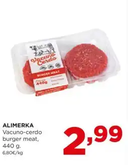 Alimerka ALIMERKA Vacuno-cerdo burger meat, 440 g oferta