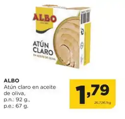 Alimerka ALBO Atún claro en aceite de oliva, oferta