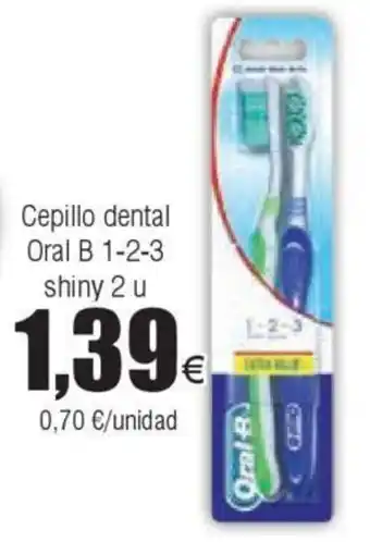 FROIZ Cepillo dental Oral B 1-2-3 shiny 2 u oferta