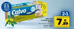 Carrefour Atún claro en aceite de oliva CALVO oferta