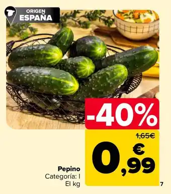 Carrefour Pepino oferta