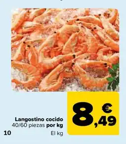 Carrefour Langostino cocido oferta