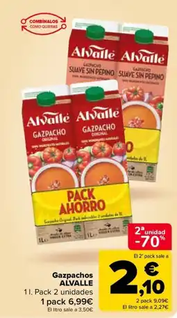 Carrefour Gazpachos ALVALLE oferta