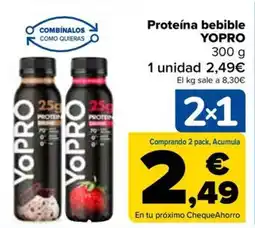 Carrefour Proteína bebible YOPRO 300 g oferta