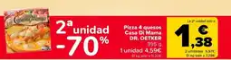 Carrefour Pizza 4 quesos Casa Di Mama DR. OETKER 395 g oferta