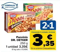 Carrefour Panninis DR. OETKER 250 g oferta