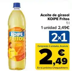 Carrefour Aceite de girasol KOIPE Fritos oferta