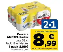 Carrefour Cerveza AMSTEL Radler oferta