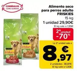 Carrefour Alimento seco para perros adulto FRISKIES oferta