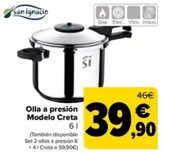 Carrefour Olla a presión Modelo Creta oferta