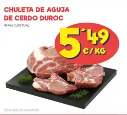 AhorraMas CHULETA DE AGUJA DE CERDO DUROC oferta