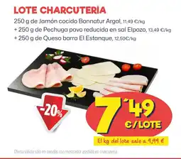 AhorraMas LOTE CHARCUTERÍA oferta