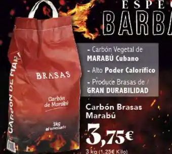 Gadis Carbón Brasas Marabú oferta