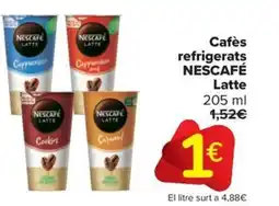 Carrefour Market Cafès refrigerats NESCAFÉ Latte 205 ml oferta