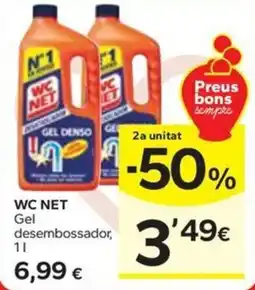 Caprabo WC NET Gel desembossador, oferta