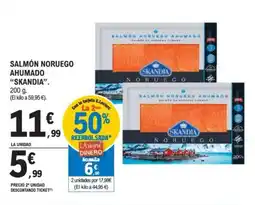 E.Leclerc SALMÓN NORUEGO AHUMADO "SKANDIA". oferta