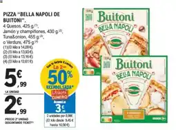 E.Leclerc PIZZA "BELLA NAPOLI DE BUITONI". oferta