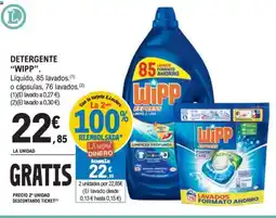 E.Leclerc DETERGENTE "WIPP". oferta