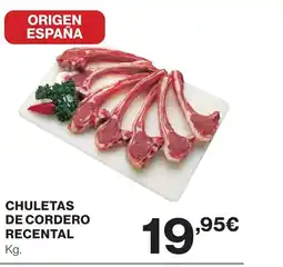 El Corte Inglés CHULETAS DE CORDERO RECENTAL oferta