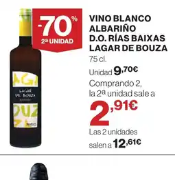 El Corte Inglés VINO BLANCO ALBARIÑO D.O. RÍAS BAIXAS oferta