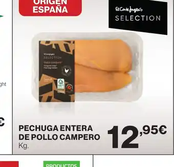 El Corte Inglés PECHUGA ENTERA DE POLLO CAMPERO oferta