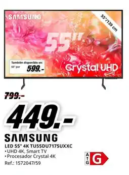 MediaMarkt SAMSUNG LED 55" 4K TU55DU7175UXXC oferta