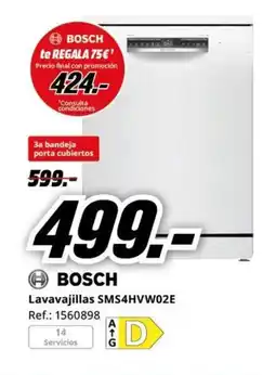 MediaMarkt Lavavajillas SMS4HVW02E oferta