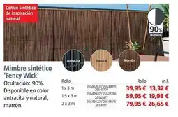 Bauhaus Mimbre sintético 'fency wick' oferta