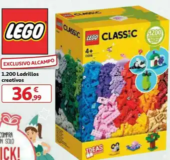 Lego 1200 ladrillos creativos