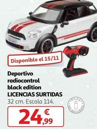 Alcampo Deportivo radiocontrol black edition licencias surtidas oferta