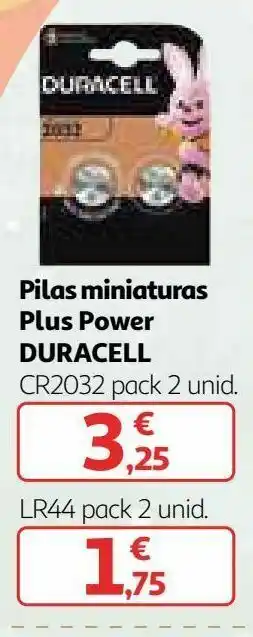 Alcampo Pilas miniaturas plus power duracell oferta