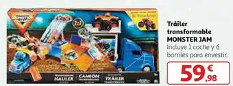 Alcampo Tráiler transformable monster jam oferta