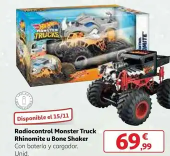 Alcampo Radiocontrol monster truck rhinomite u bone shaker oferta