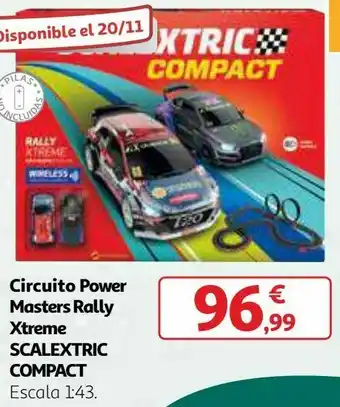 Alcampo Circuito power masters rally xtreme scalextric compact oferta