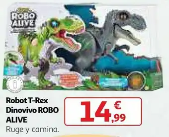 Alcampo Robot t-rex dinovivo robo alive oferta